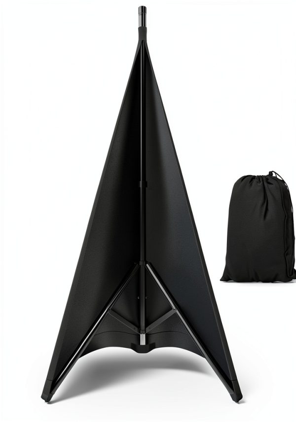 Pyle Speaker Stand Scrim Black Lycra Spandex Stretchable-0