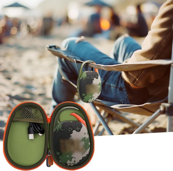 JBL Clip 5 Speaker Case Green Bag Protection-6