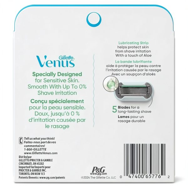 Venus Extra Smooth Sensitive Women's Razor Refills-8