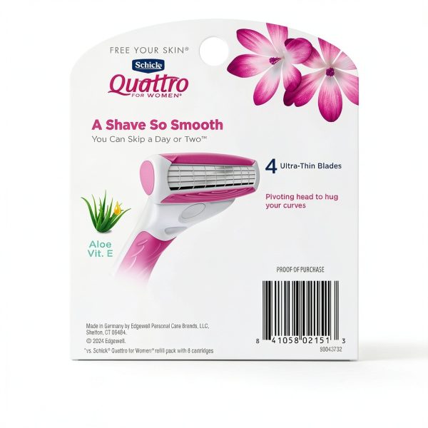 Edgewell Women's 4 Blade Cartridge Razor-3