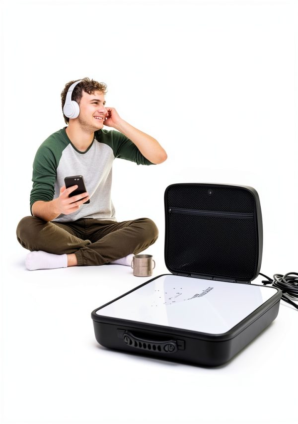 Starlink Mini Black Case for Travel and Outdoor-7