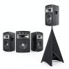 Pyle Speaker Stand Scrim Black Lycra Spandex Stretchable-2