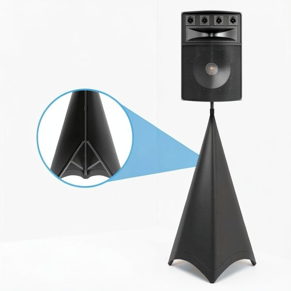 Pyle Speaker Stand Scrim Black Lycra Spandex Stretchable-1