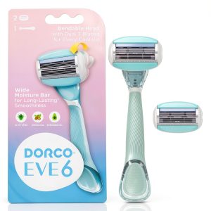 Dorco Eve 6 Razor with Wide Moisture Bar 6‑Blade-0