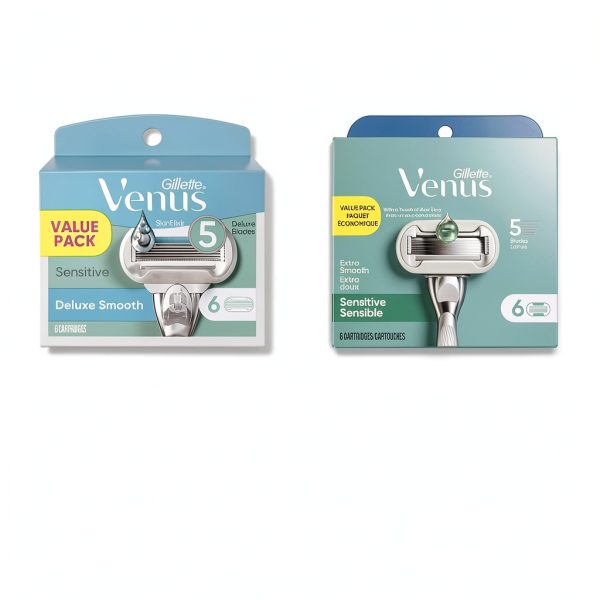 Venus Extra Smooth Sensitive Women's Razor Refills-1