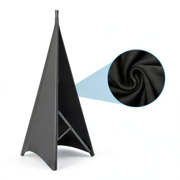 Pyle Speaker Stand Scrim Black Lycra Spandex Stretchable-5