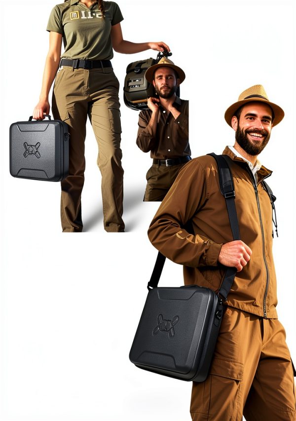 Starlink Mini Black Case for Travel and Outdoor-6