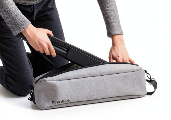 Gray Music Stand Tripod Case KraftGeek Protection-1