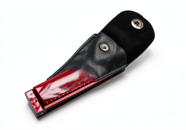 Harmonica Case SUPVOX Leather Travel Bag-3