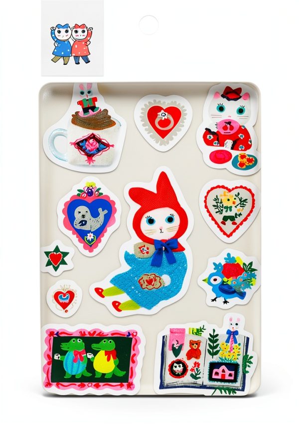 Tea Time Multi Sticker by サンビー Washable Sheet-0