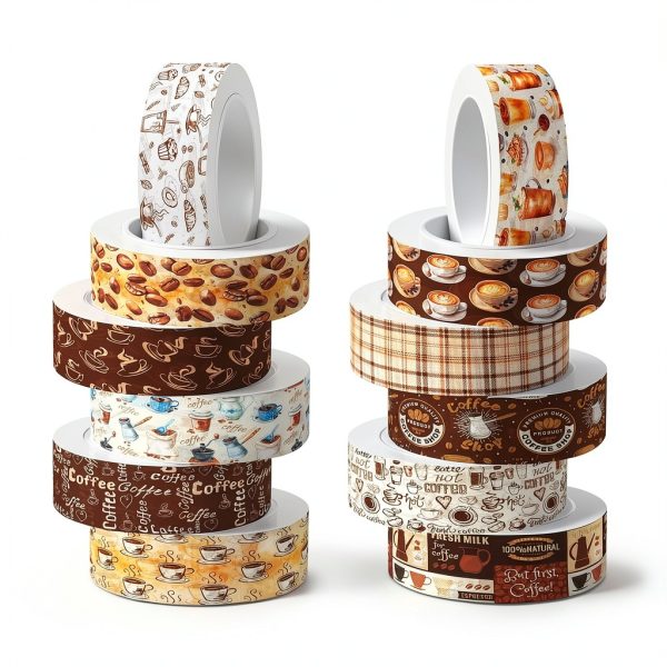 JOINFANXIN Coffee Themed Tape for Crafting-7