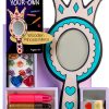 Melissa & Doug Princess Wooden Oval Mirror DYO Multi‑Color-0
