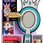 Melissa & Doug Princess Wooden Oval Mirror DYO Multi‑Color-0