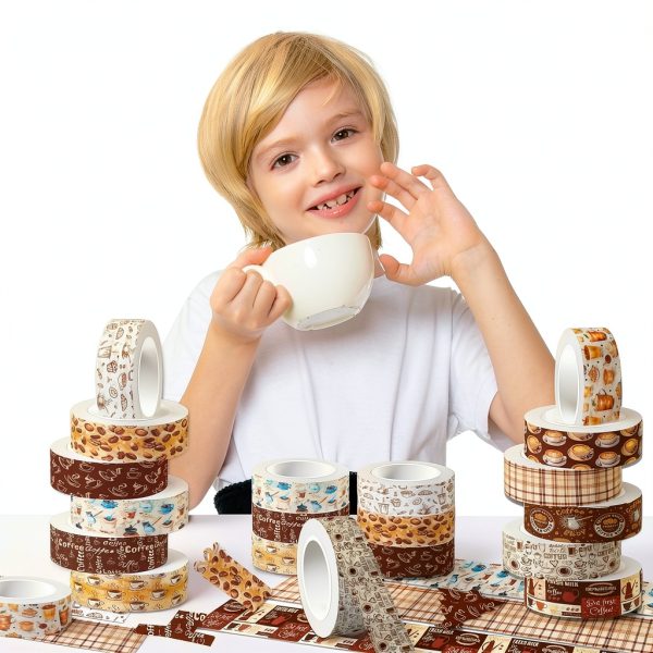JOINFANXIN Coffee Themed Tape for Crafting-2