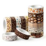 JOINFANXIN Coffee Themed Tape for Crafting-0