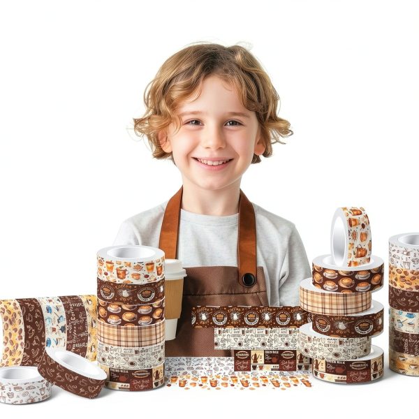 JOINFANXIN Coffee Themed Tape for Crafting-4