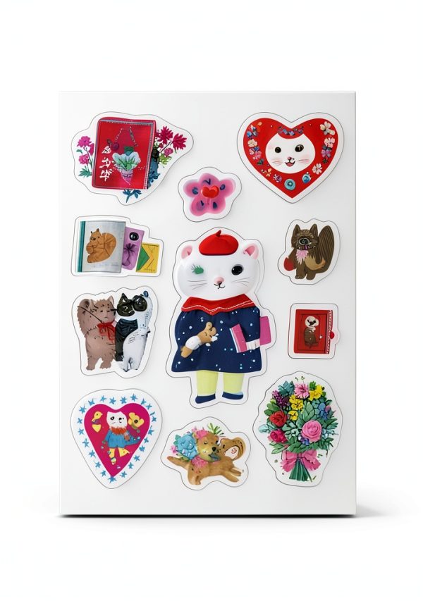 Tea Time Multi Sticker by サンビー Washable Sheet-7