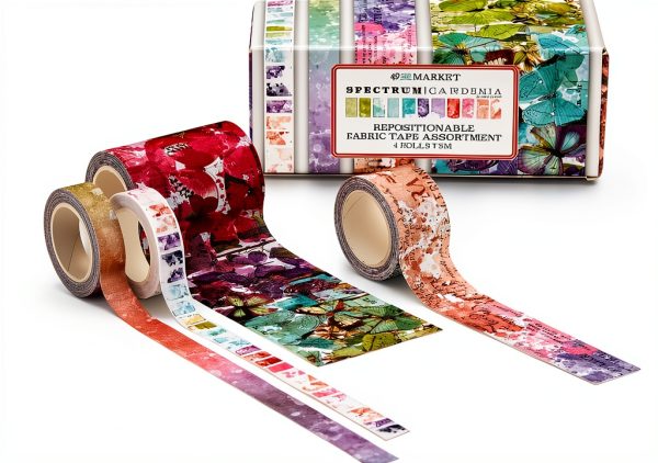 Repositionable Fabric Tape 4 Roll Set 49 and Market - Spectrum-1