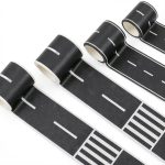 Race Track Tape Yolev 2 Inch Wide 49 FT PE Road Tape for Kids Crafts-0