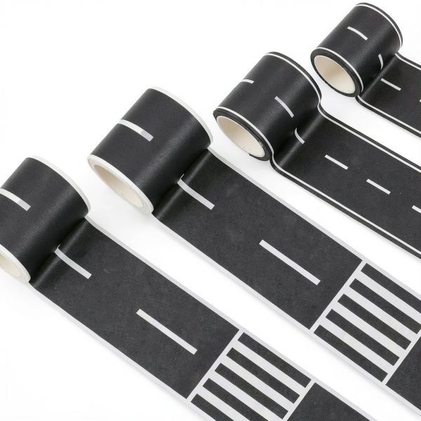 Race Track Tape Yolev 2 Inch Wide 49 FT PE Road Tape for Kids Crafts-0