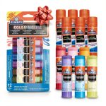 Elmers Glitter Glue Sticks 6 Colors plus Disappearing Purple 24 Count-0