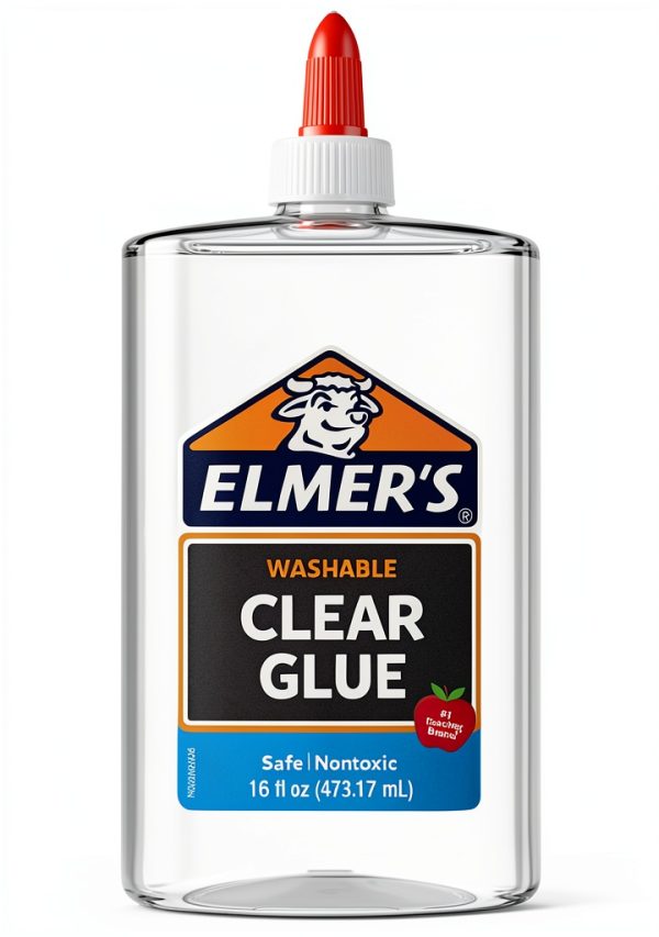 Elmer's Liquid School Glue 16oz Clear Washable Adhesive Model 2024693-0