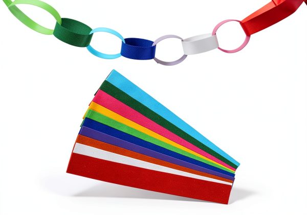 Paper Chains 800 pcs 10 Color Decorative Tape Set by FYSUIMU-1