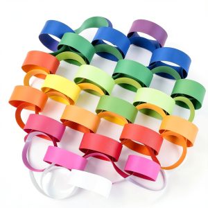 Paper Chains 800 pcs 10 Color Decorative Tape Set by FYSUIMU-0