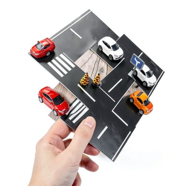 WJIAAA Black Roadway Track Tape - Easy Apply, Residue-Free, 12in Roll-2