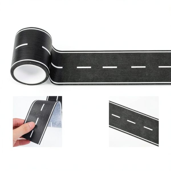 WJIAAA Black Roadway Track Tape - Easy Apply, Residue-Free, 12in Roll-5