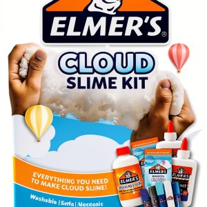 Elmers Glitter Cloud Slime Kit Large Washable Non Toxic Fun-0