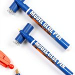 Generic Model Glue Pen 2‑Pack Broad 3mm Multicolor Adhesive for Kids-0