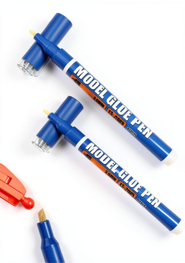 Generic Model Glue Pen 2‑Pack Broad 3mm Multicolor Adhesive for Kids-0