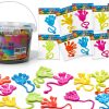 Sticky Toys Glitter Hand Set 36pcs Non Toxic TPR Kids Craft Adhesive-0