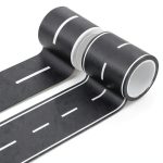 Ouligay Kids Road Tape for Toy Cars Durable Paper Resin Race Track-0