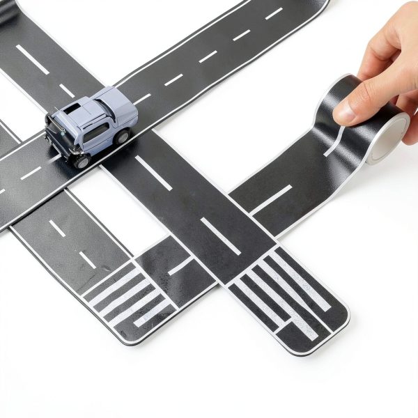 Race Track Tape Yolev 2 Inch Wide 49 FT PE Road Tape for Kids Crafts-2