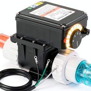 2KW Hot Tub Thermostat by Mxmoonant H20 Adjustable Temp Control Black-0