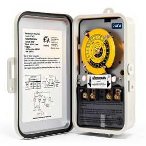 24 Hour Timer Switch Dewenwils DPST 5HP 40A Metal Enclosure-0